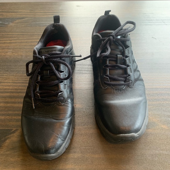 Skechers Work Slip Resistant Women Size 9 Sure Track Erath Ii Black Shoes - Picture 7 of 8